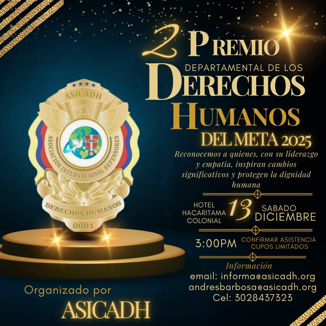 II Premio Departamental de Derechos Humanos del Meta 2025